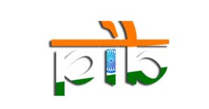 Karya seni digital yang memadukan simbol rupee India dengan elemen-elemen bendera India dan petunjuk Kesejahteraan Petani, yang mencerminkan rasa kebanggaan ekonomi nasional.