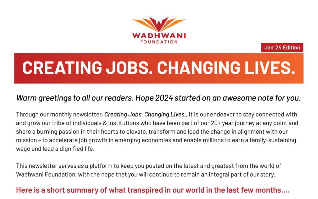 Issue 1 Wadhwani Foundation