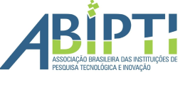 Logotipo de ABIPTI, la Associação Brasileira das Instituições de Pesquisa Tecnológica e Inovação, con las letras "ABIPTI" estilizadas en azul y verde. El nombre completo de la asociación figura debajo, en azul.