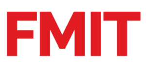 La imagen muestra las siglas "FMIT" en letras rojas, mayúsculas y en negrita sobre fondo blanco.