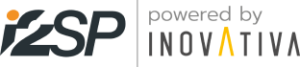 Imagen del logotipo con el texto "IZSP powered by INOVATIVA" en un tipo de letra moderno. Las letras "IZSP" están estilizadas con un elemento de diseño que recuerda a una persona con un punto naranja como cabeza, mientras que "INOVATIVA" tiene una 'A' estilizada en amarillo.