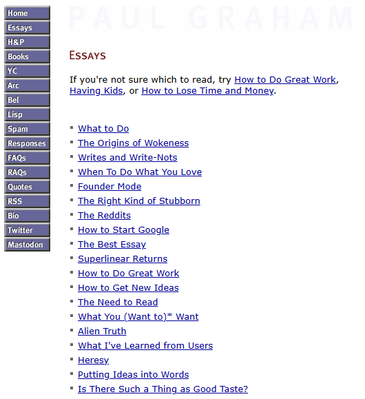 Paul Graham Essays